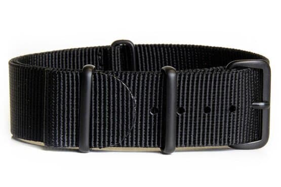 NATO nylon strap · 24mm / Black / Nylon / 280mm / Pvd Black