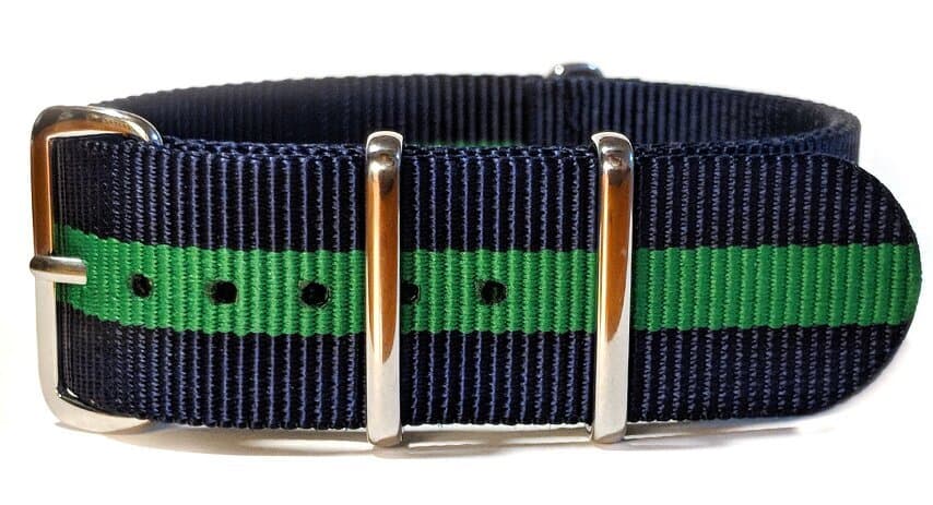 NATO nylon strap · 18mm / Navy Blue / Nylon / 280mm / Stainless Steel