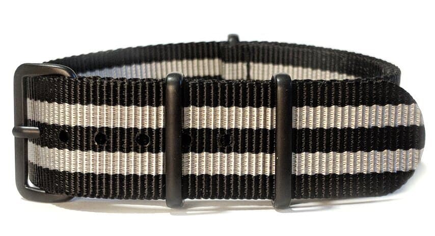 NATO nylon strap · 20mm / James Bond - / Nylon / 280mm / Pvd Black