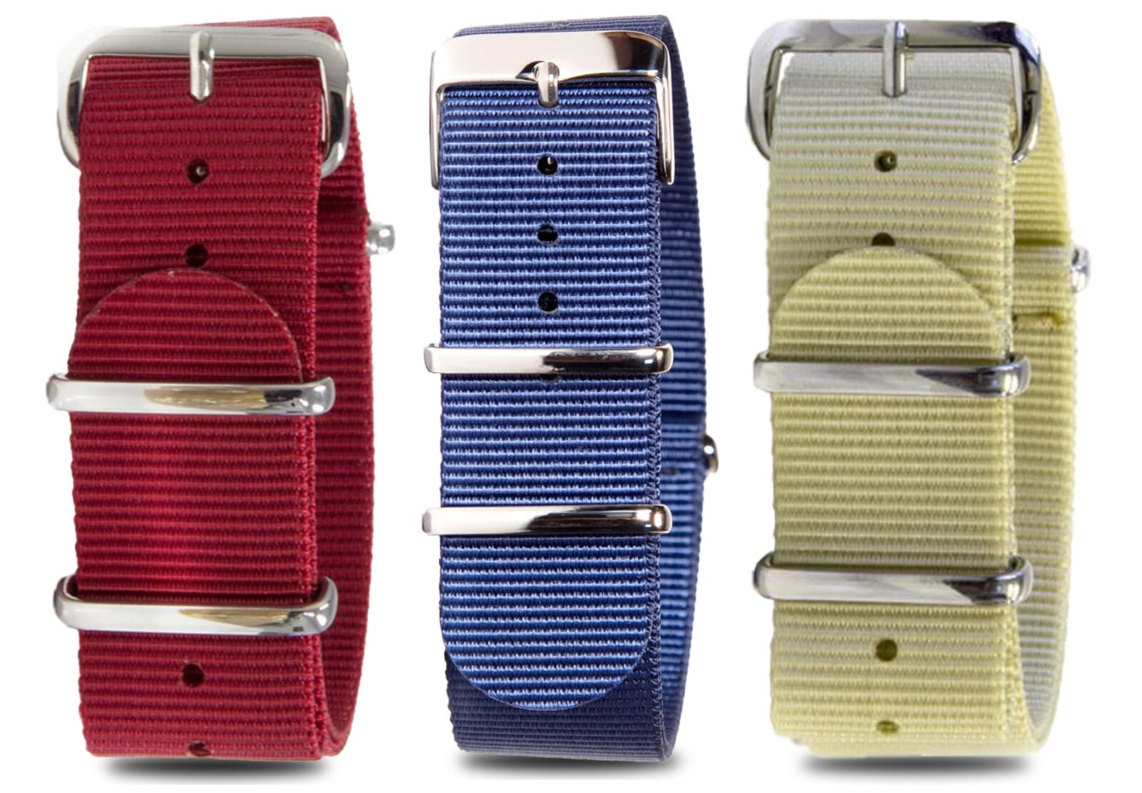 NATO Value Pack · 20mm / Navy Blue Red / Nylon / 280mm / Stainless Steel