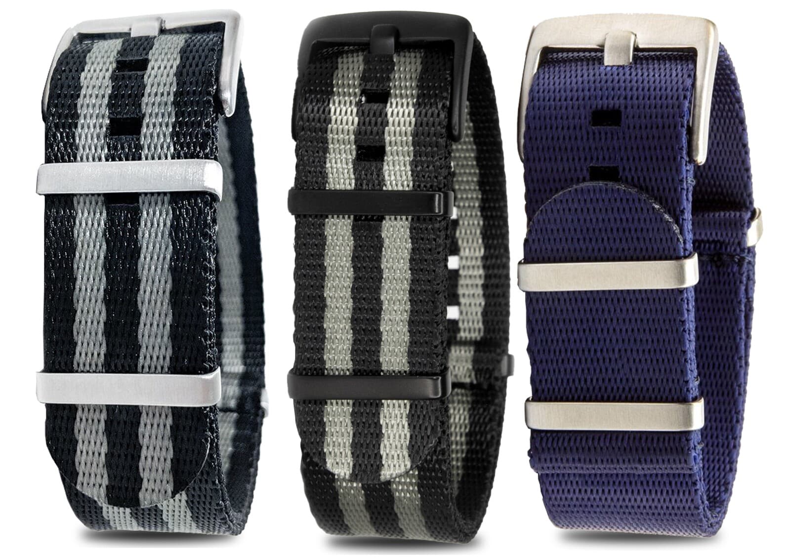 NATO Value Pack · 20mm / Black Dark Blue / Seatbelt / 280mm / Pvd Black